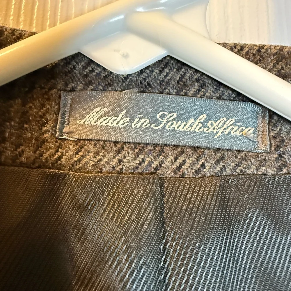 Oscar de la Renta Wool & Cashmere Blend Men’s Sport Coat Notched Lapels Size 42S